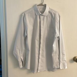 Calvin Klein Men's Subtle Gray Dress Shirt